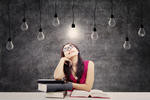 Girl with books